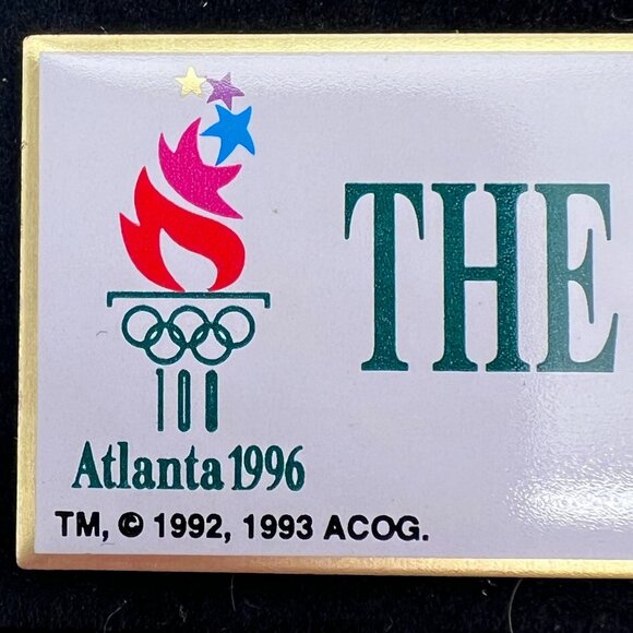 Atlanta 1996 Olympic Games Countdown 7 Pin Set Limited Edition In Display Case - Picture 11 of 16